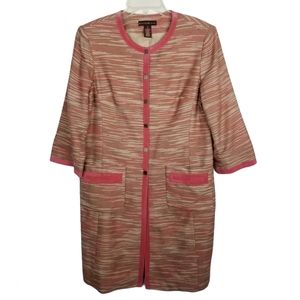 Bandolino 3/4 Sleeve Knee Length Casual Jacket